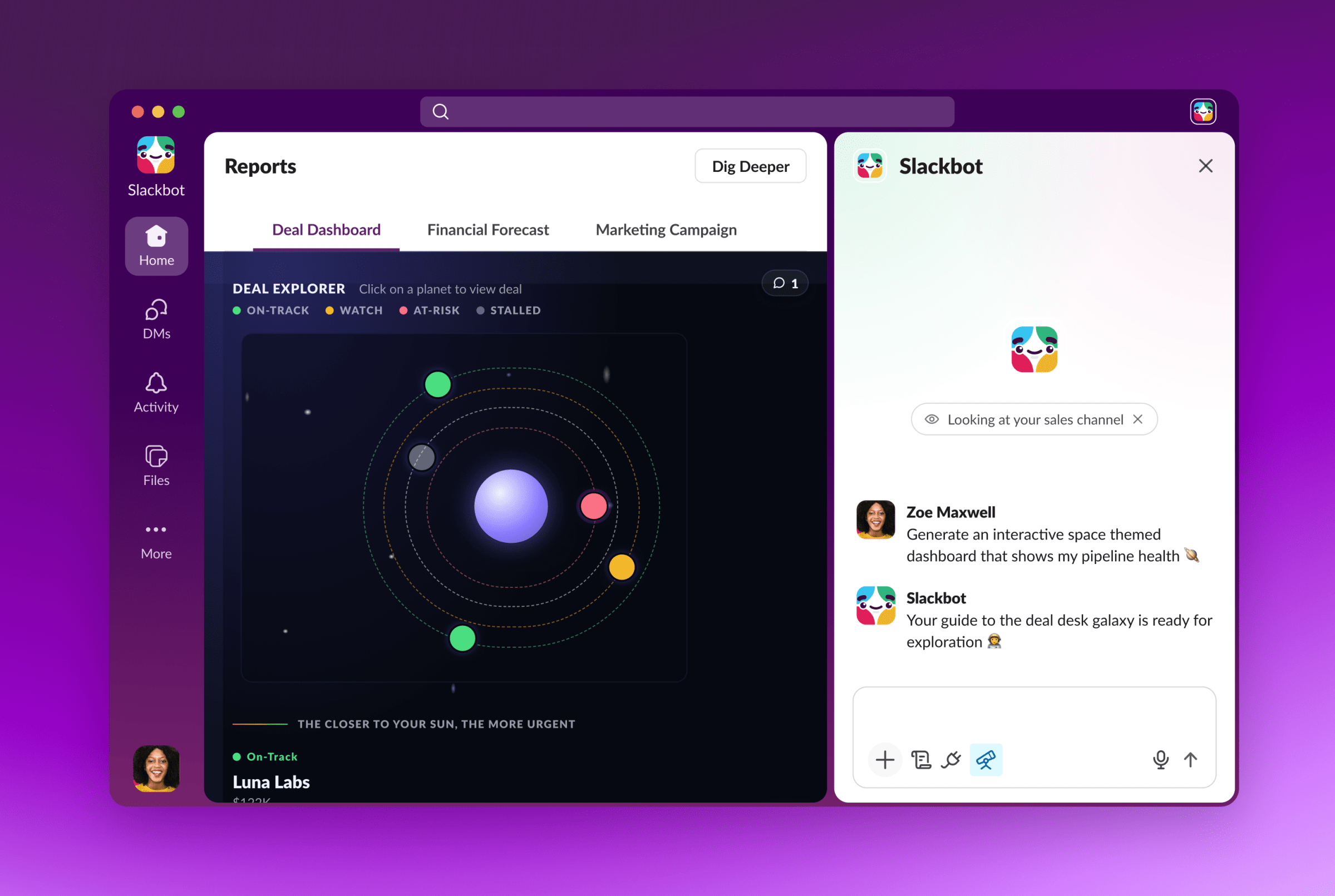 Slack 推出 Surfaces：可在聊天内生成交互式报表