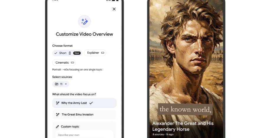 Google NotebookLM新增TikTok风格摘要视频功能