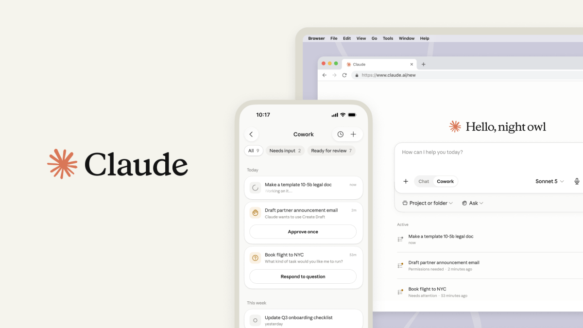 Claude Cowork 扩展至移动和网页端