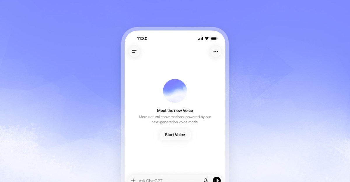 OpenAI 更新 ChatGPT 语音模式 全双工对话减少打断