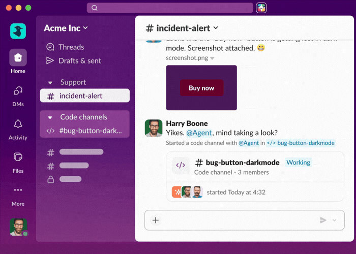 Slack 推出协作编码频道，支持与 AI 智能体共同开发