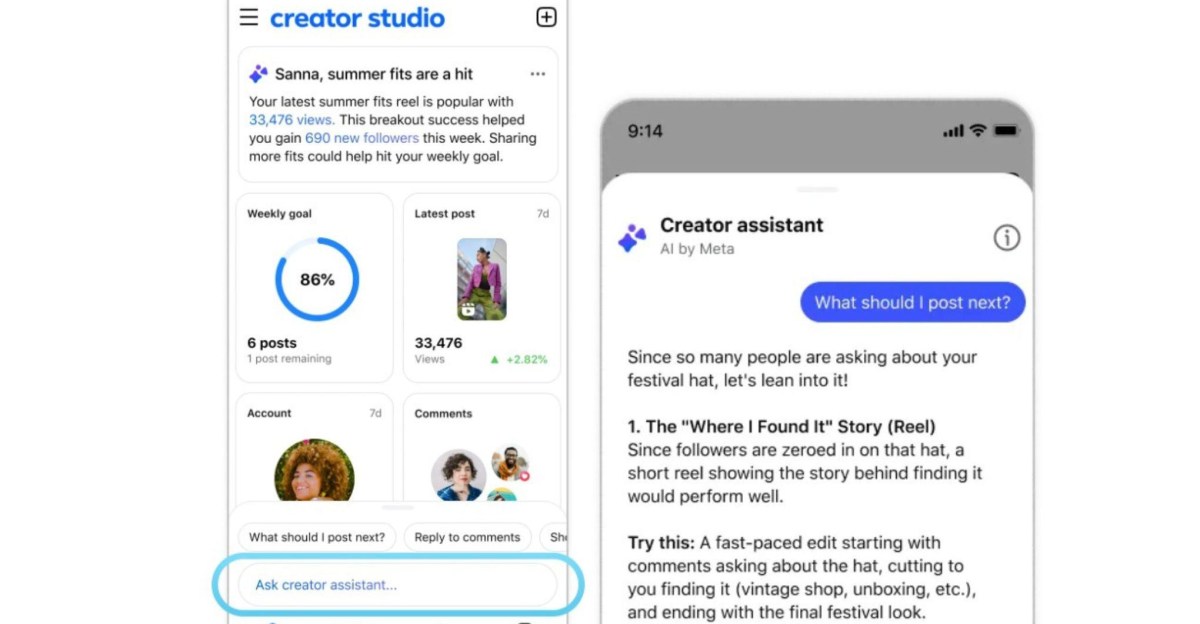 Meta 复活 Facebook Creator Studio 并改造成 AI 伴侣应用