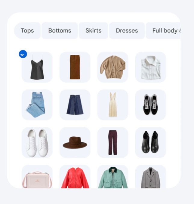 Google Photos 虚拟衣橱功能在美巴印全量上线