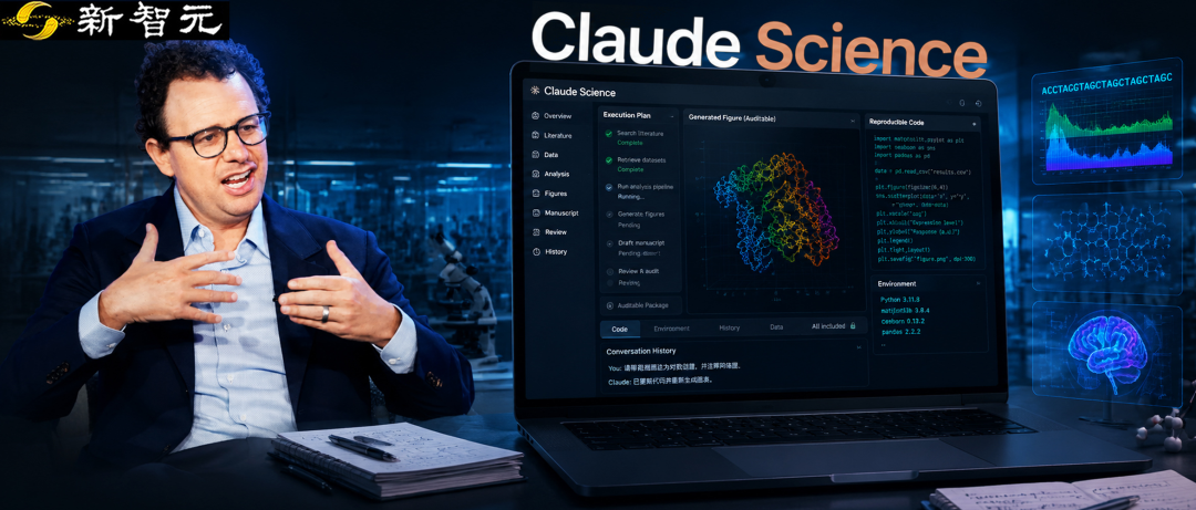 Anthropic 推出 Claude Science 科研工作台，综述写作时间从两年缩至几周