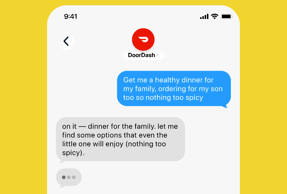 DoorDash 推出可发短信订餐的 AI agent