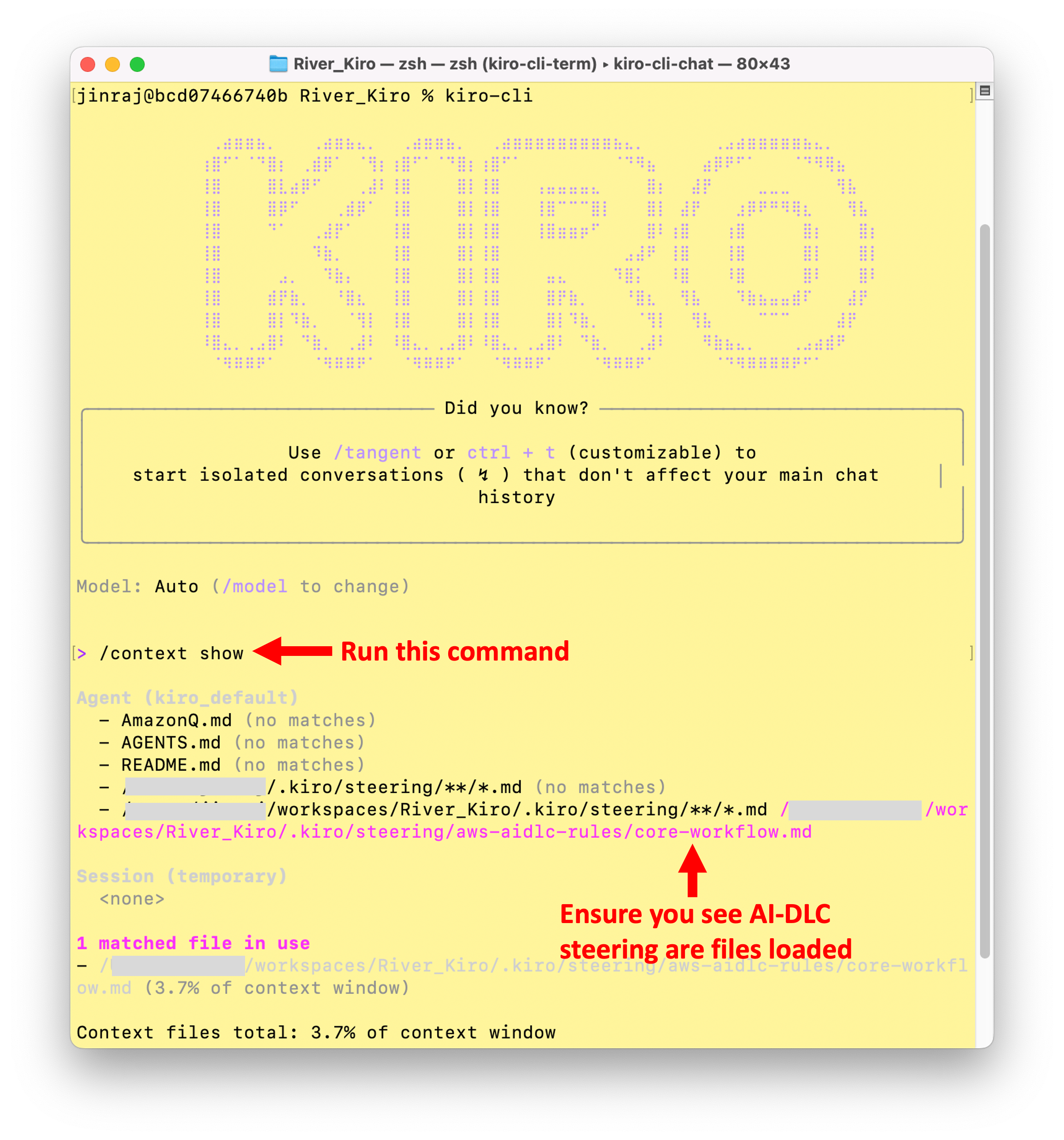 Kiro CLI 中的 AI-DLC 规则