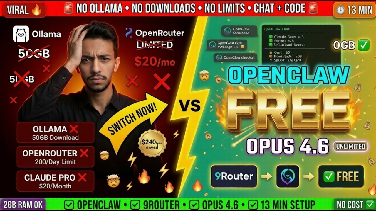 免费 OpenClaw + Claude Opus