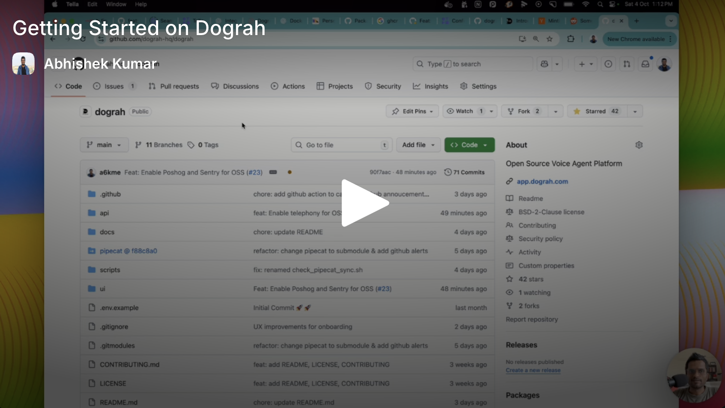 观看 Dograh AI 演示视频