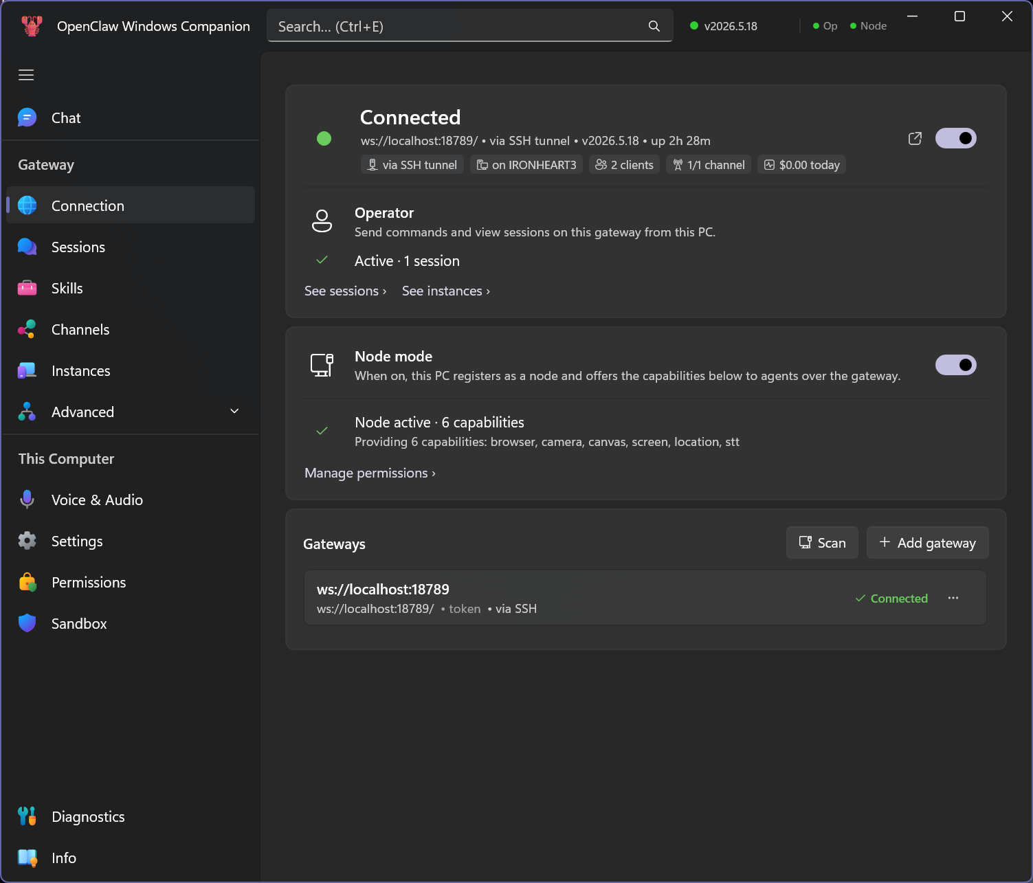 OpenClaw Windows Hub 命令中心