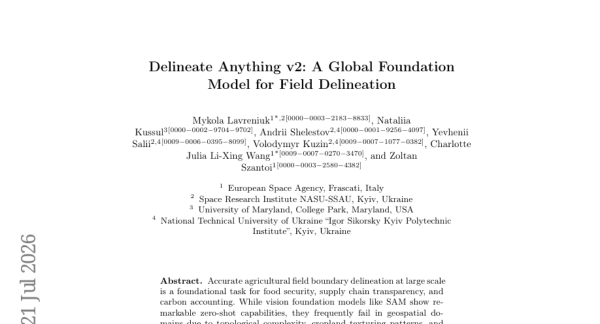 Delineate Anything v2: 用于田块勾绘的全球基础模型