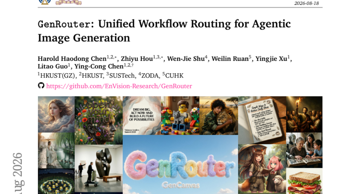 GenRouter：面向智能体图像生成的统一工作流路由