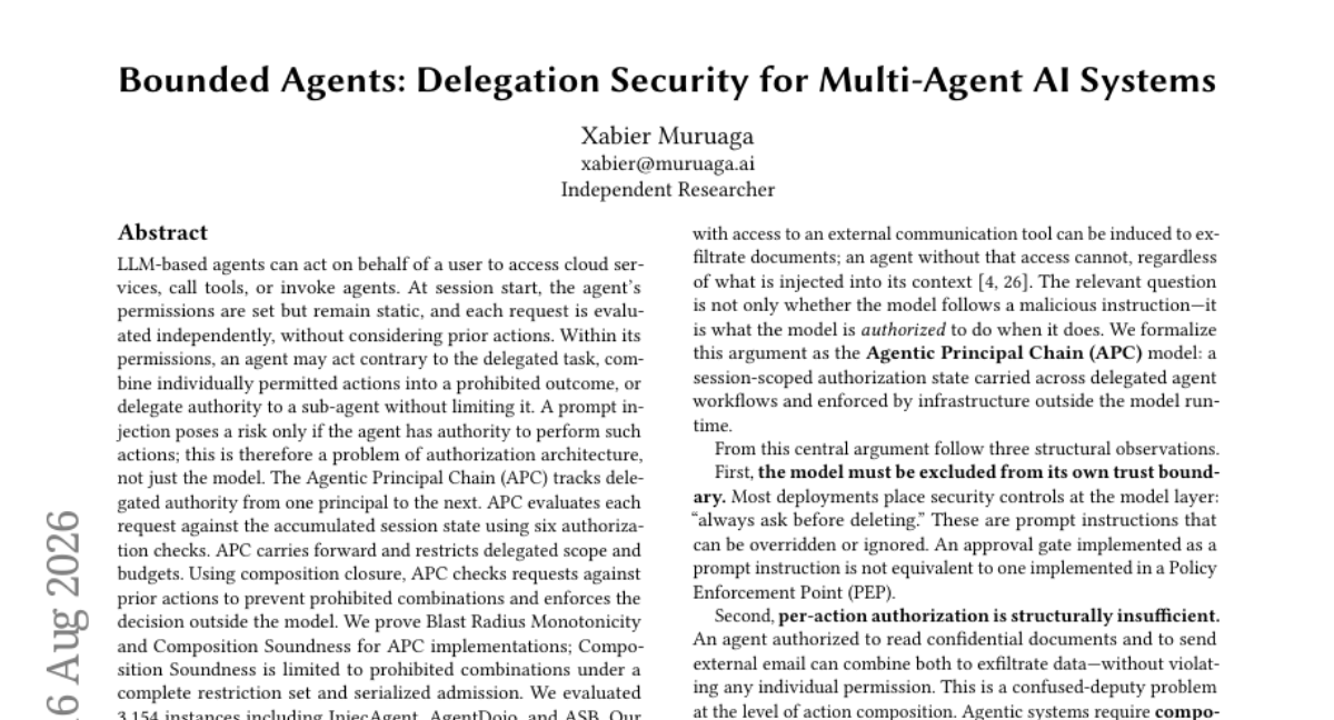 Bounded Agents: 多智能体 AI 系统的委托安全