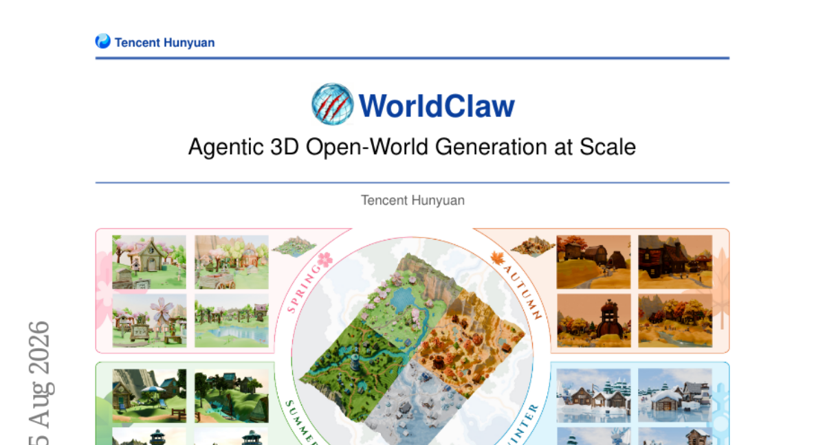 WorldClaw: Agentic 3D 开放世界大规模生成
