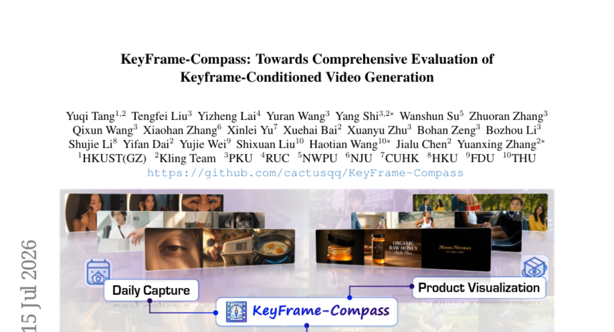 KeyFrame-Compass: 迈向关键帧条件视频生成的全面评估
