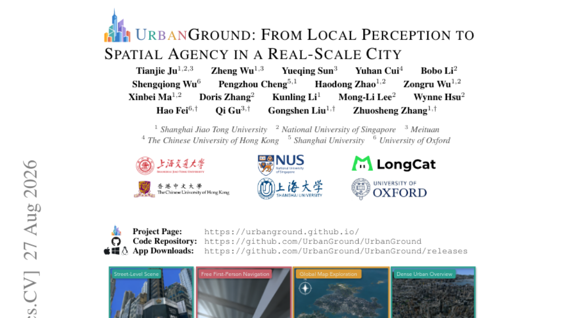 UrbanGround: 从局部感知到真实尺度城市中的空间能动性
