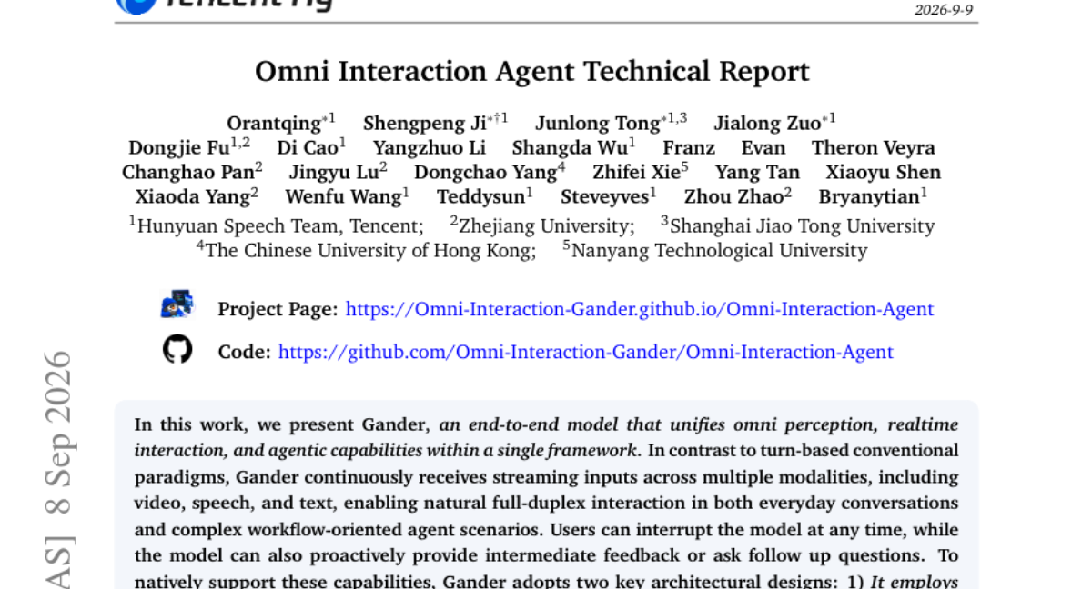 Omni Interaction Agent 技术报告