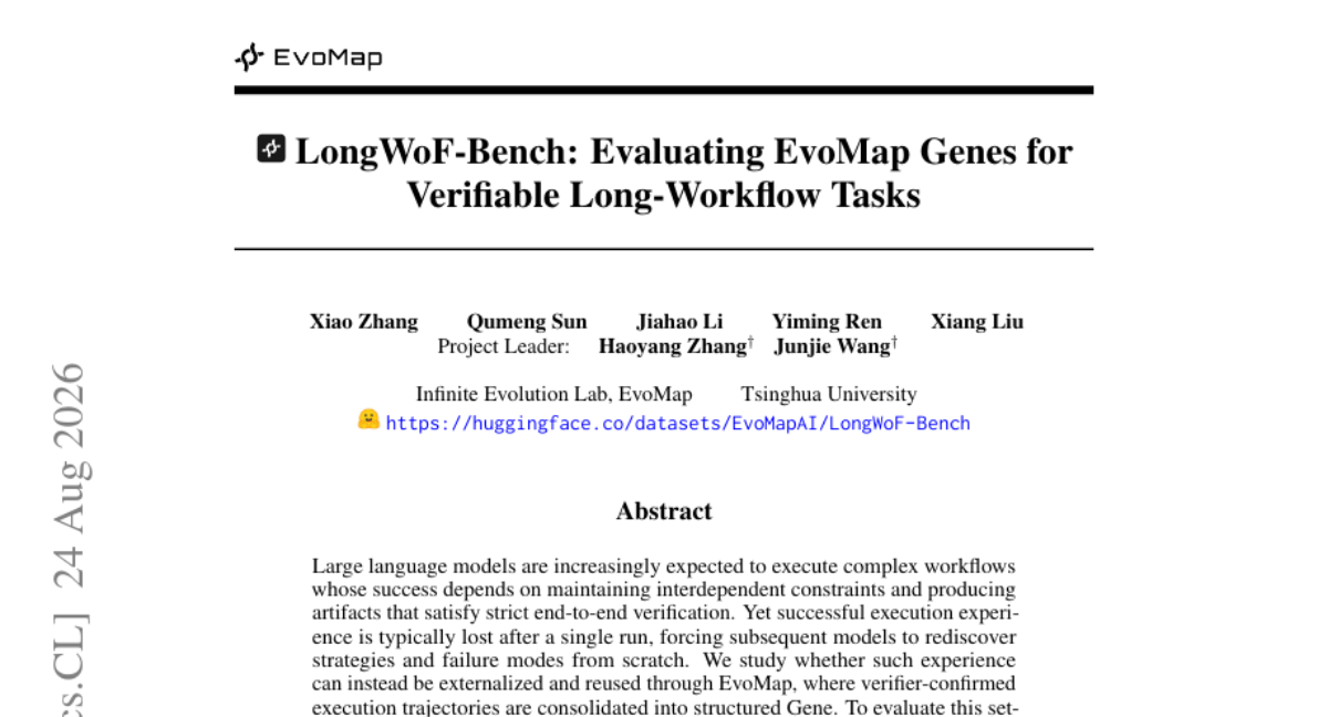 LongWoF-Bench: Evaluating EvoMap Genes for Verifiable Long-Workflow Tasks