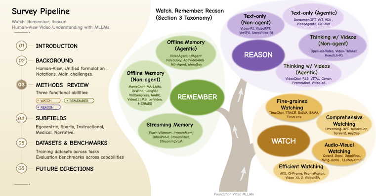 Watch, Remember, Reason: 基于MLLMs的人类视角视频理解