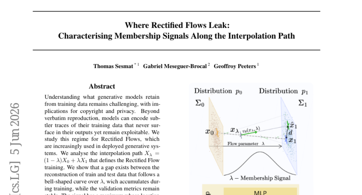 Where Rectified Flows Leak: Characterising Membership Signals Along the Interpolation Path