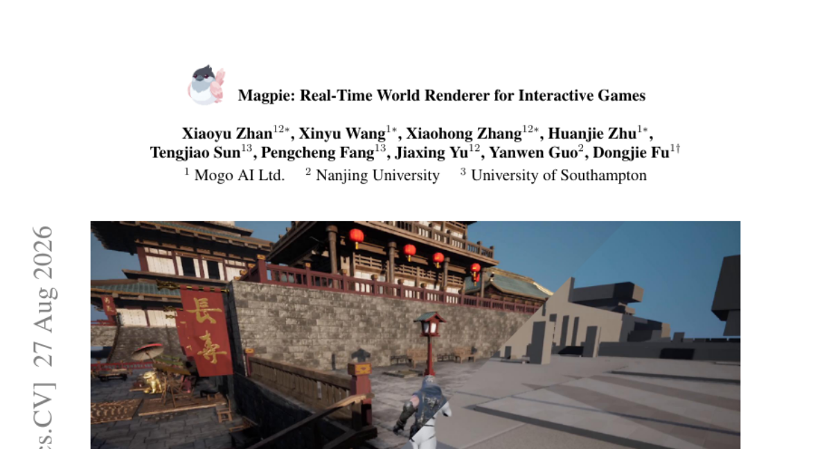 Magpie: 面向交互式游戏的实时世界渲染器