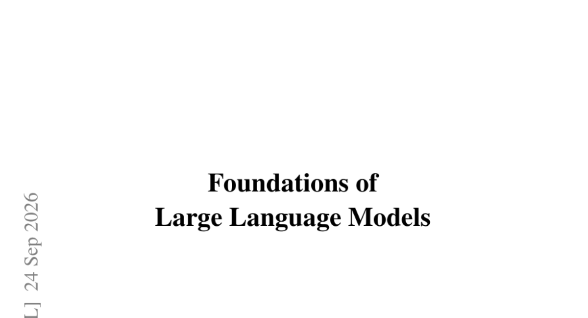 Large Language Models 基础
