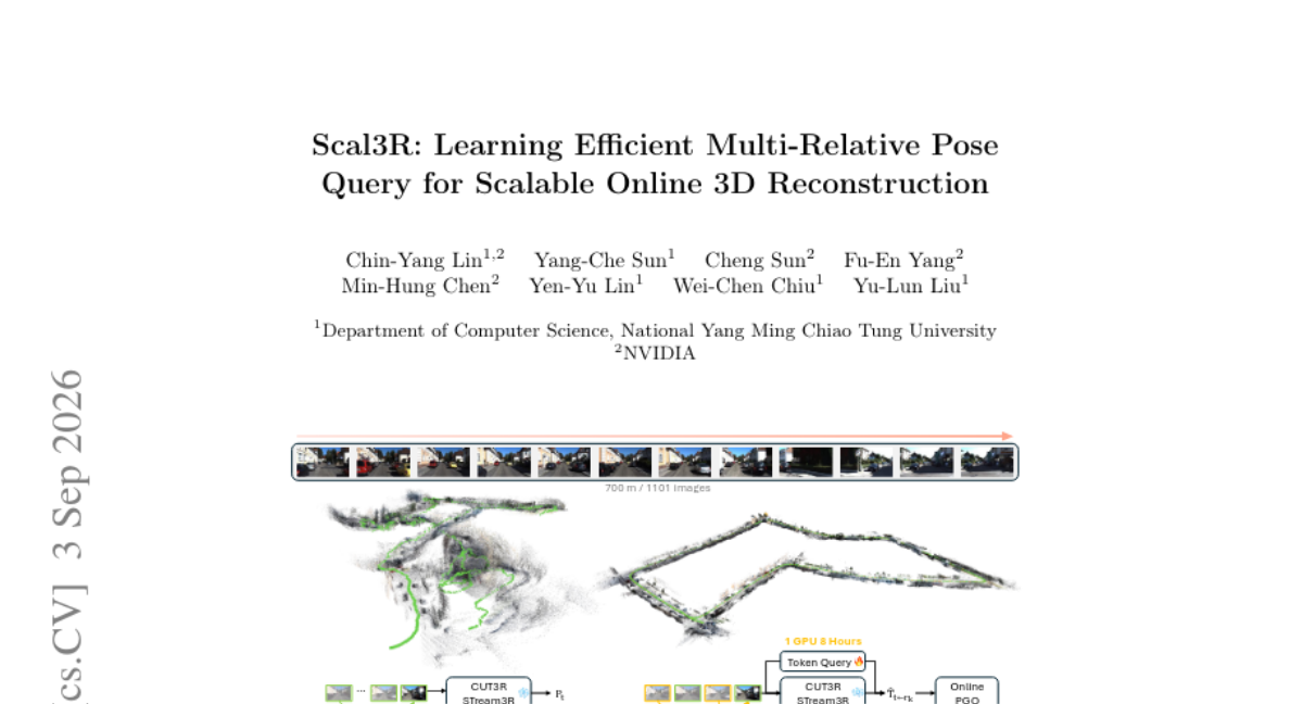 Scal3R: 学习高效的多参考相对位姿查询用于可扩展的在线三维重建