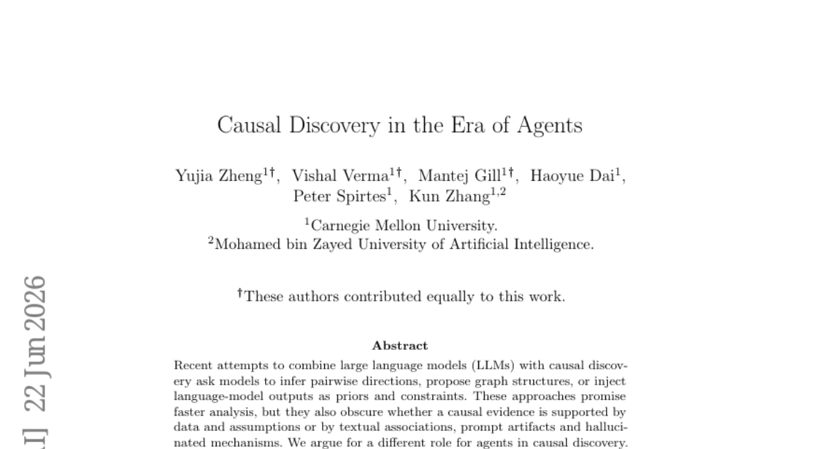 Agent时代的因果发现