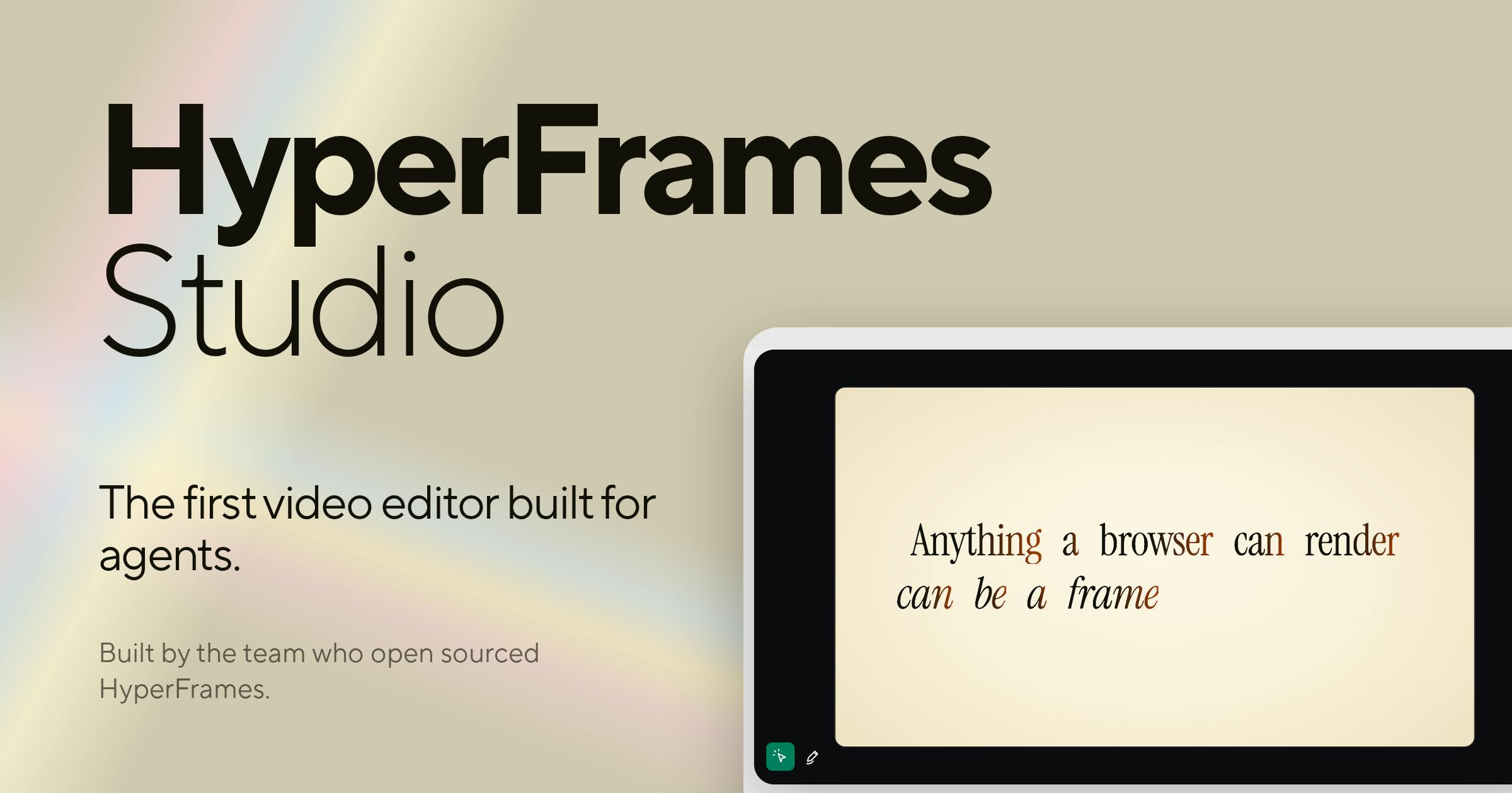 HyperFrames Studio (Desktop)