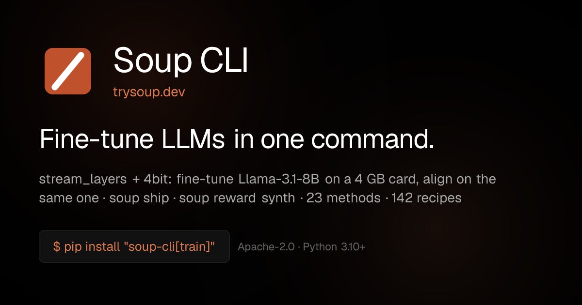 Soup CLI