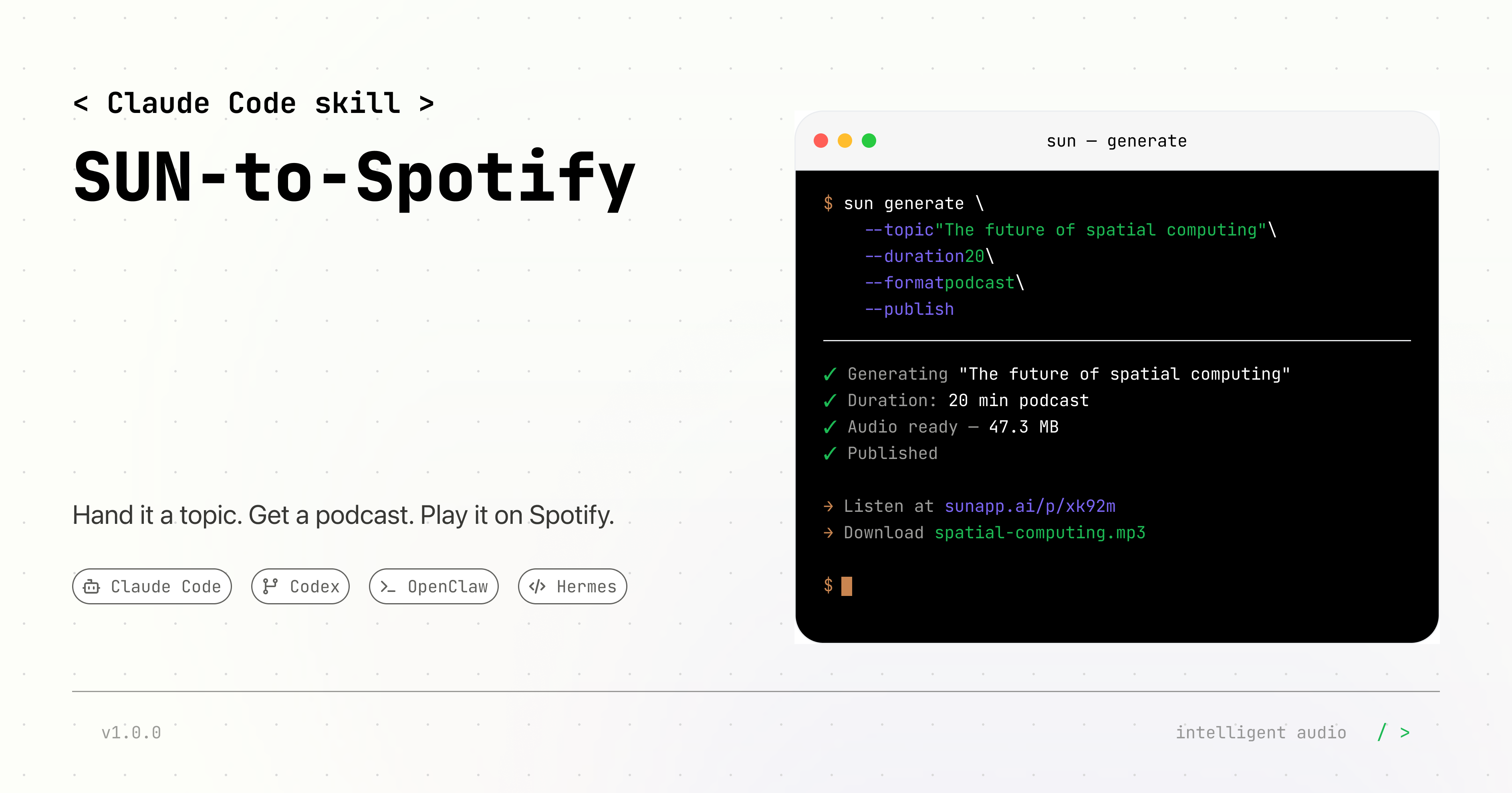 SUN-to-Spotify