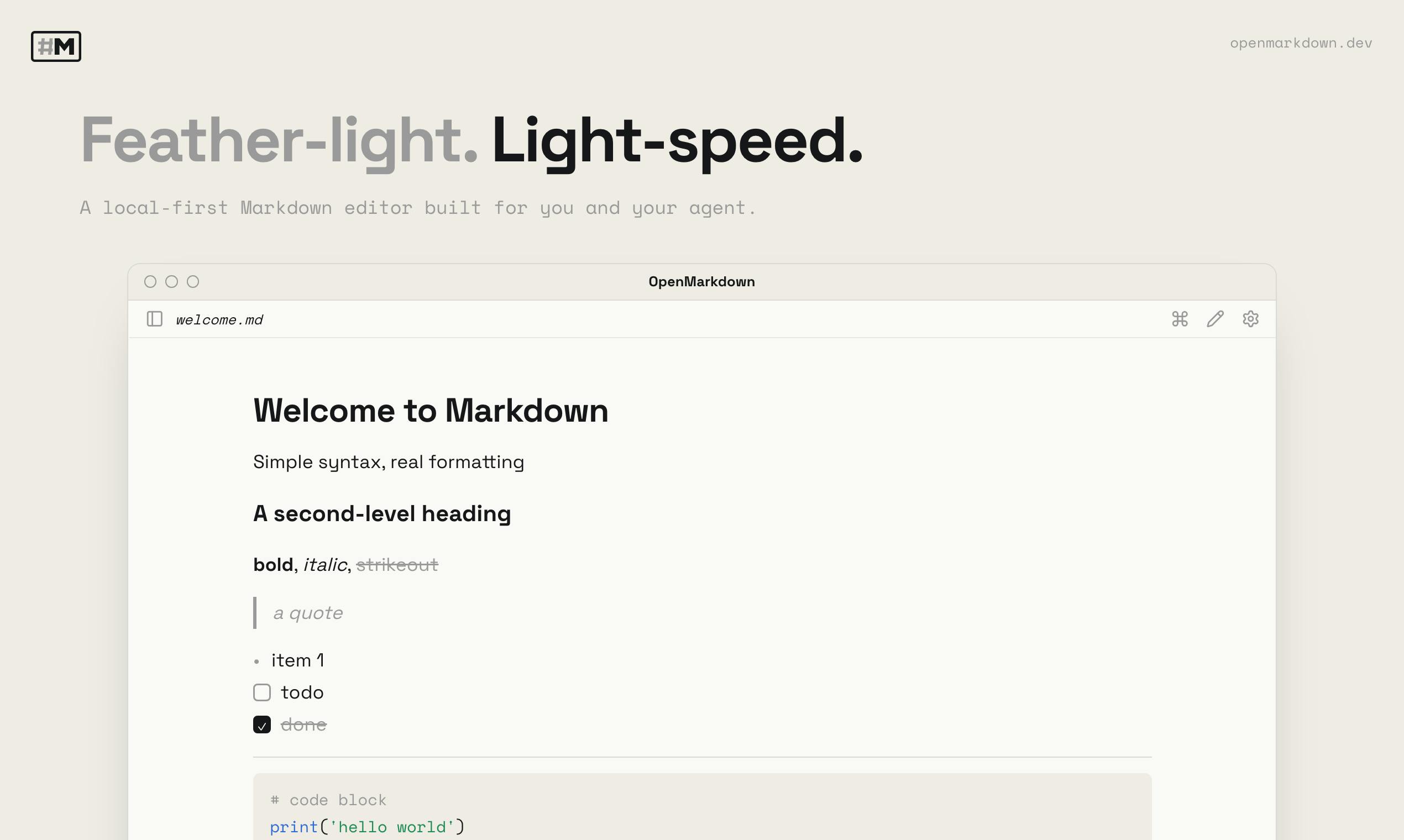 OpenMarkdown