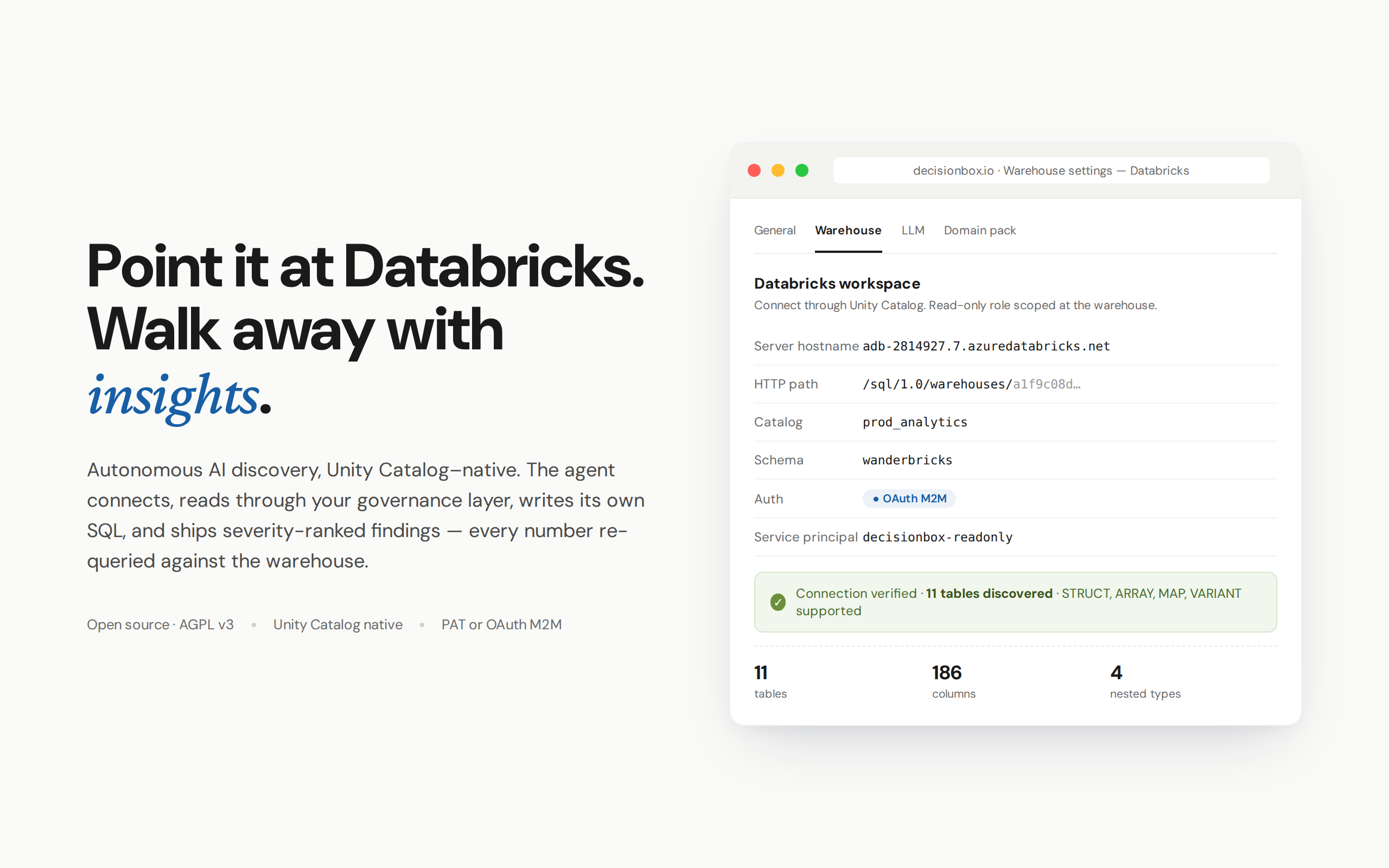 DecisionBox for Databricks