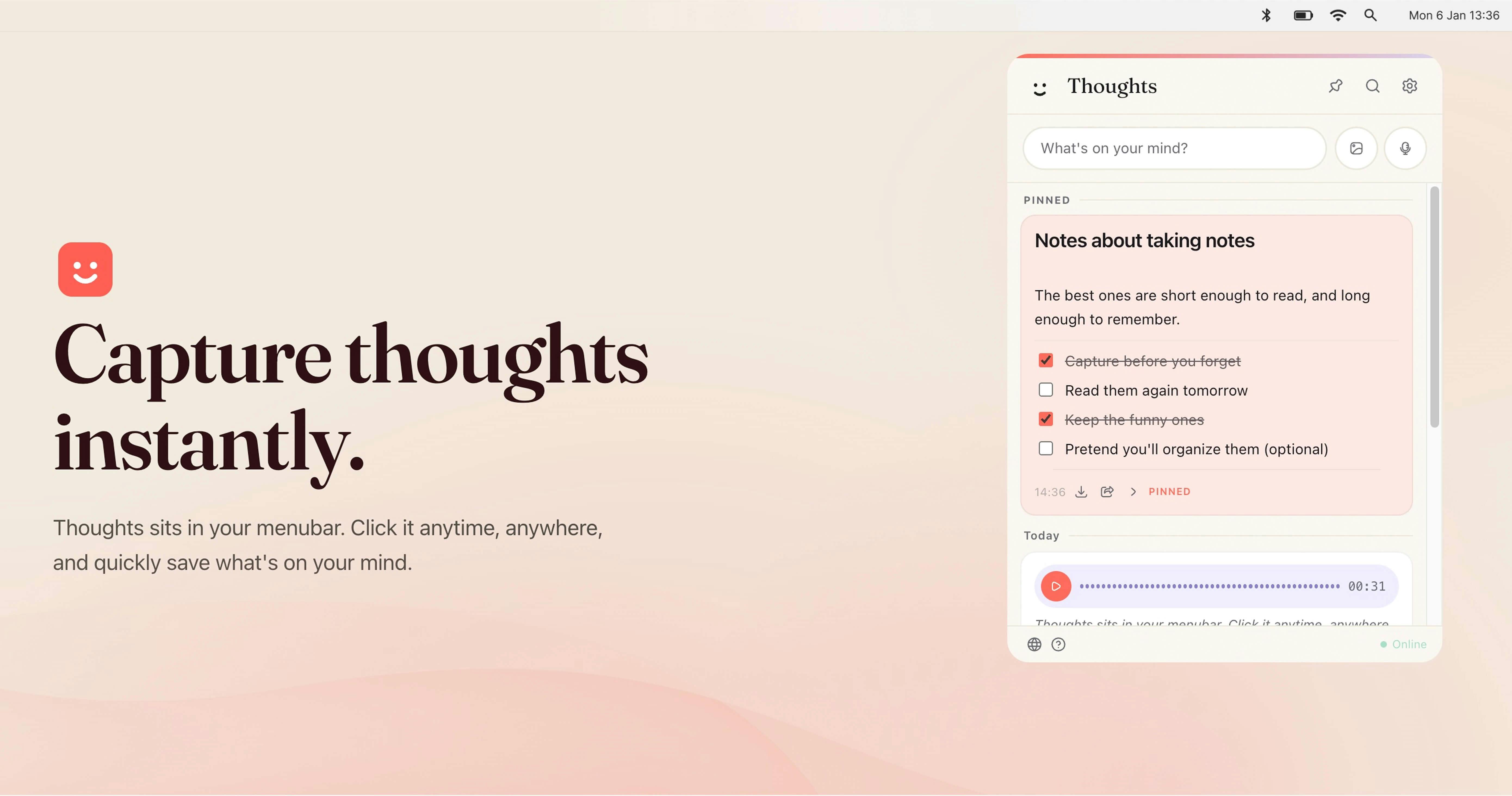 Thoughts for Mac