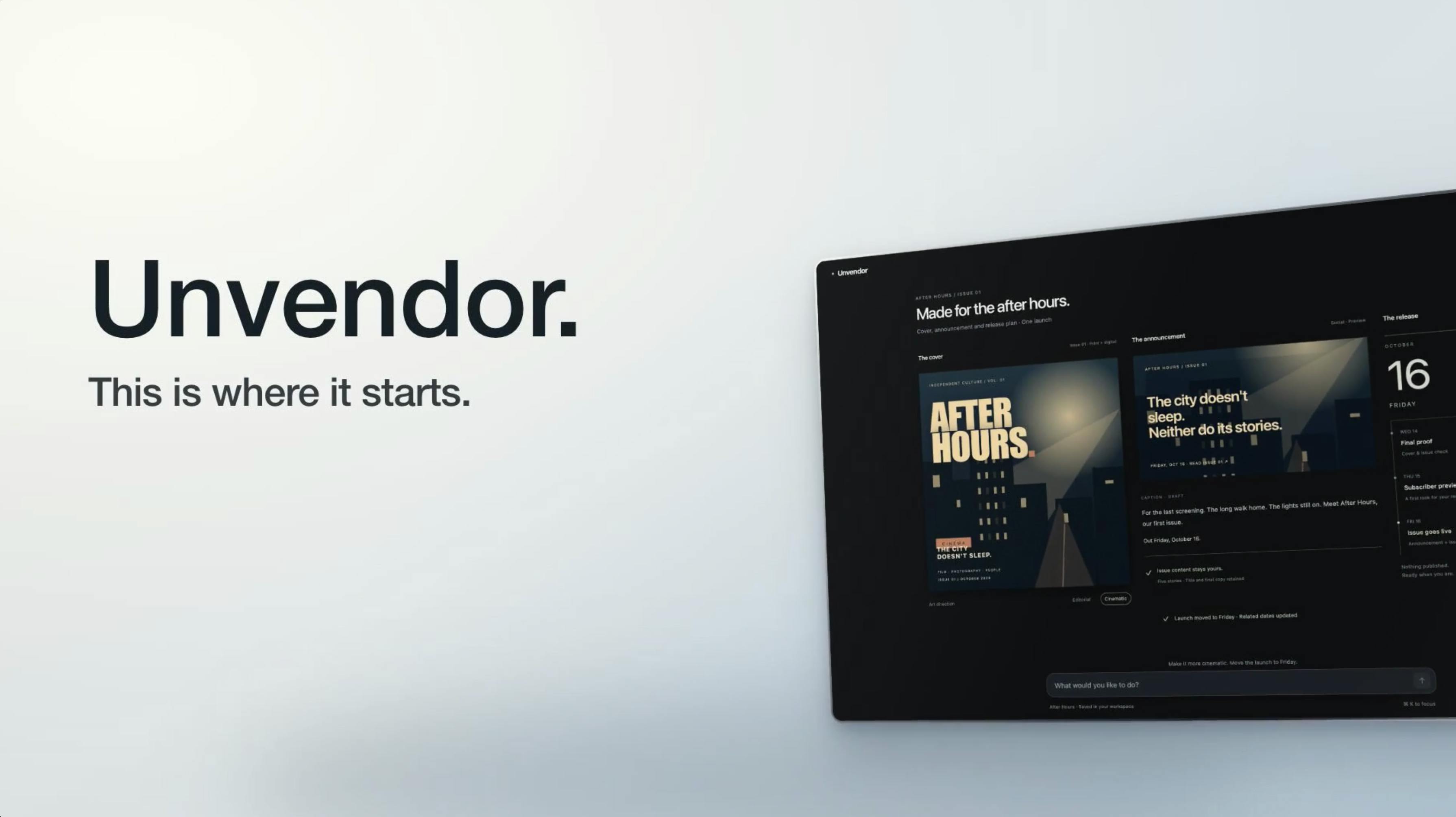 Unvendor