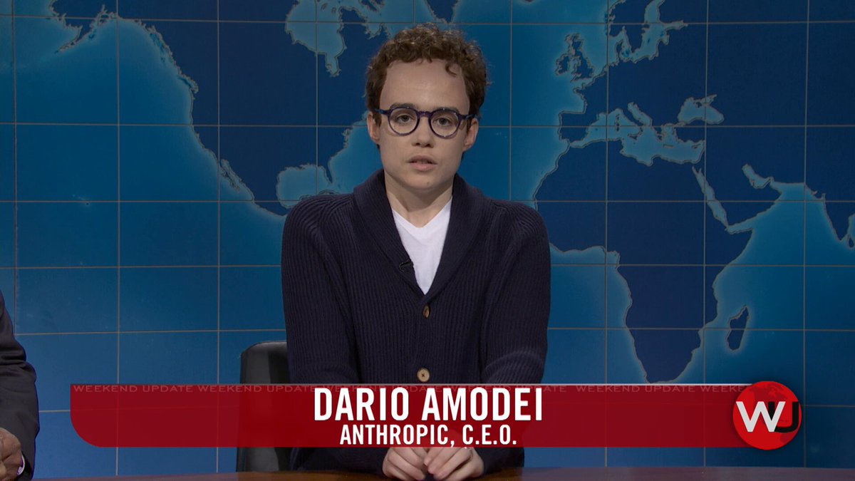 SNL 调侃 Dario Amodei 上节目保证人类免受 AI 威胁