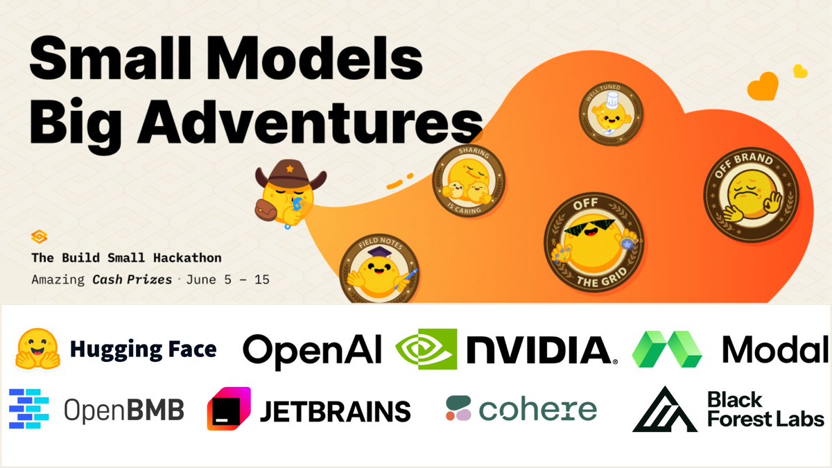 Build Small黑客马拉松6小时后截止，提醒检查README。