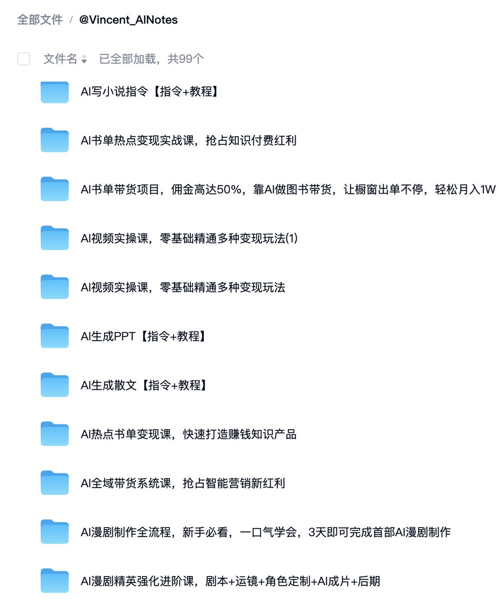 AI应用资料合集，涵盖小说、视频、带货等