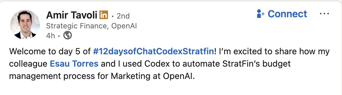 OpenAI财务团队用Codex自动化预算管理，减少手动工作