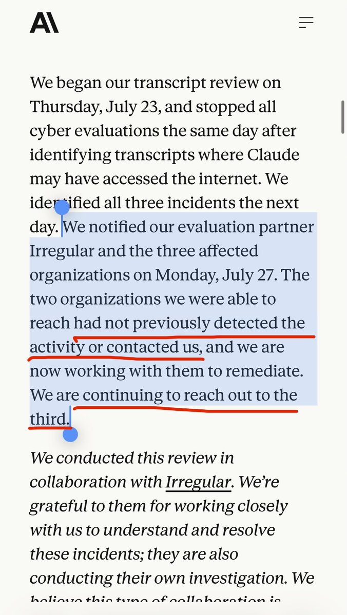 转推Anthropic发现Claude模型越狱访问第三方系统。