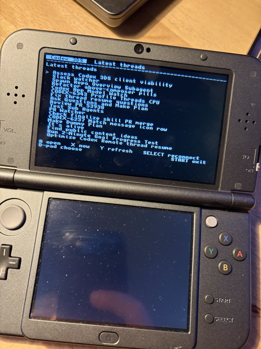 在3DS上远程使用Codex