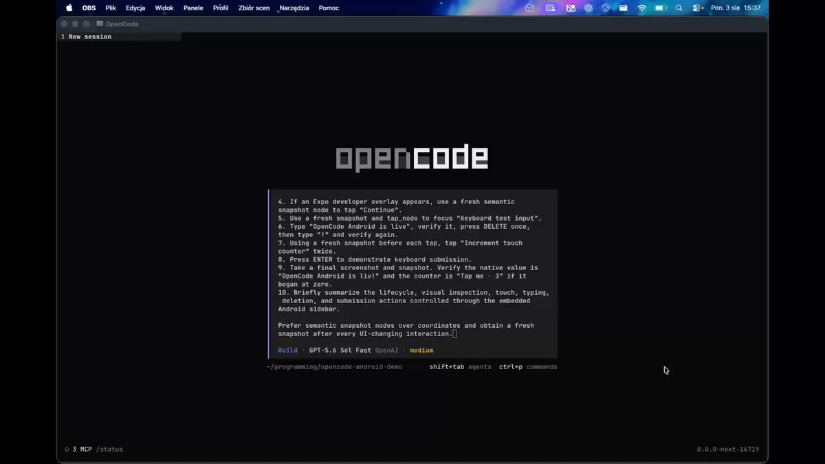 Opencode 与 Android 集成,询问是否有人感兴趣。
