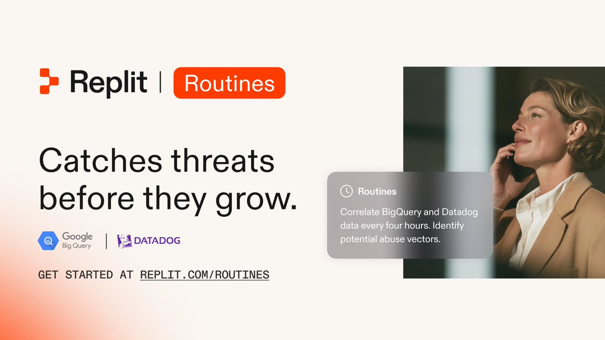 Replit 推出 Routines,按计划监控生产数据,由 Agent 排查异常