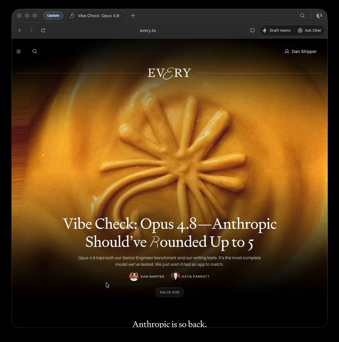 Anthropic发布Opus 4.8，性能超越GPT-5.5