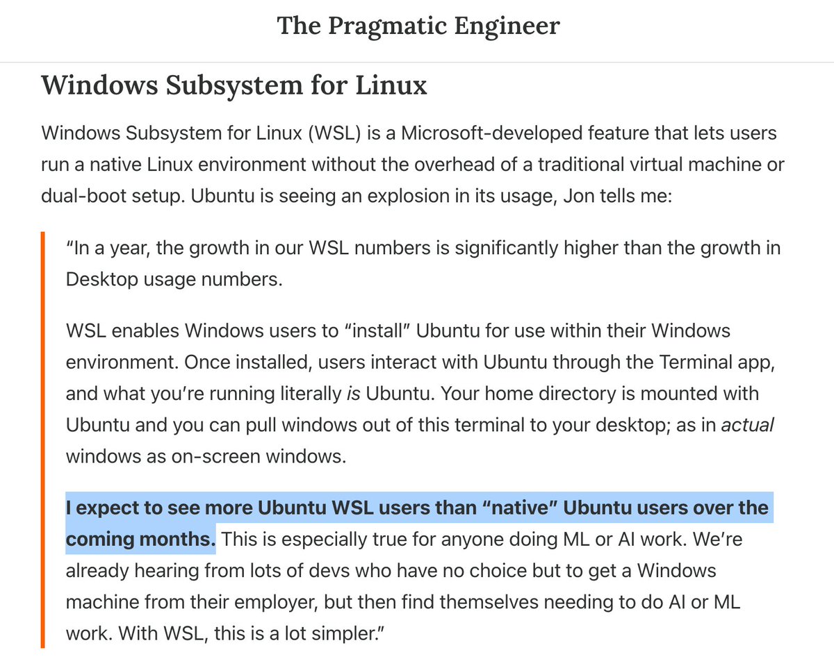 Linux 在 Windows 上通过 WSL 使用激增,或成开发者主流
