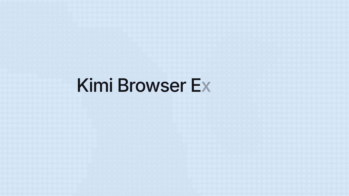 Kimi 浏览器扩展发布,原 WebBridge,支持 Agent 操作网页并录制技能