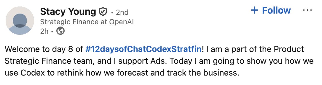 OpenAI财务团队用Codex自动化预测模型