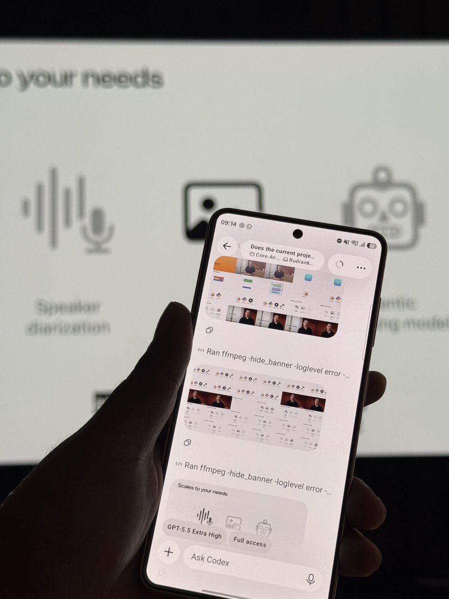 观看Core AI会话，用Codex mobile提问并提取幻灯片答案