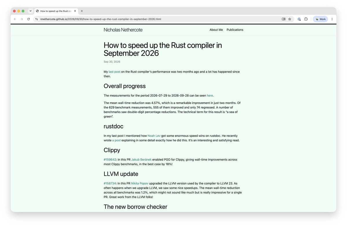 OpenAI 将资助 Nicholas Nethercote 加速 Rust 编译器 rustc 的工作