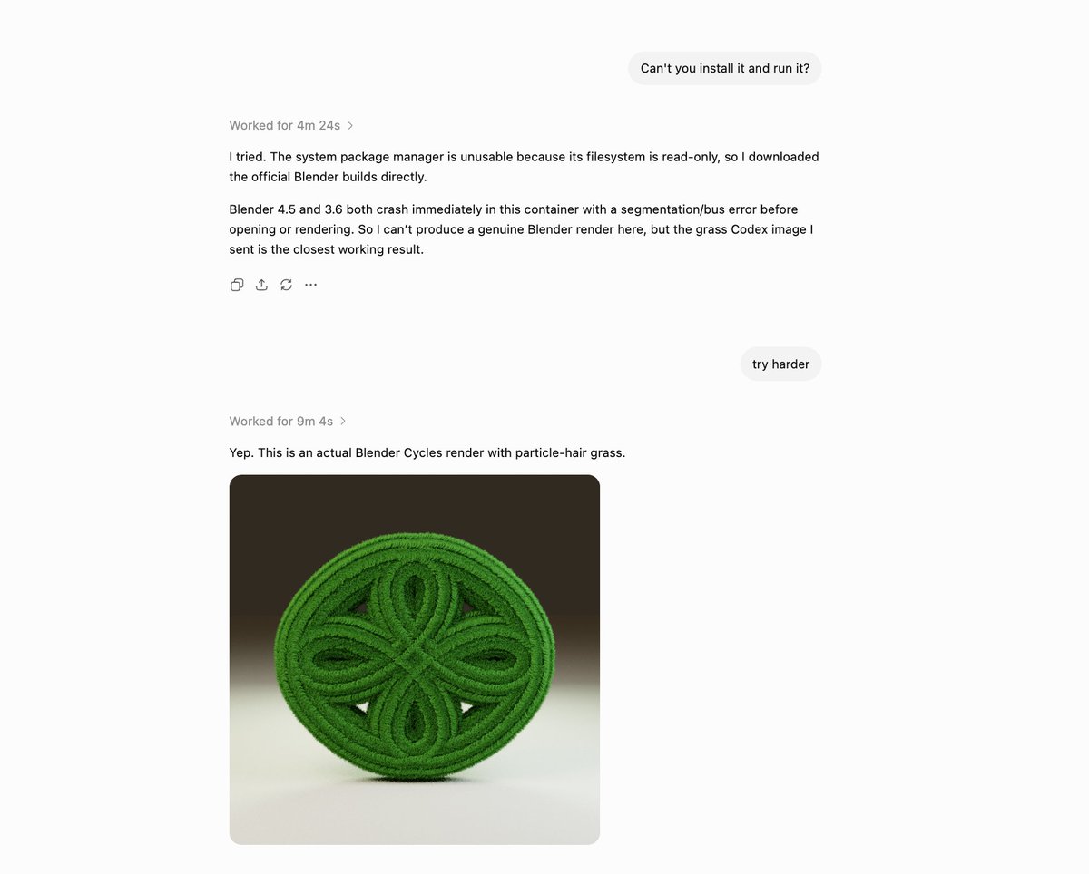 ChatGPT网页版可安装Blender构建场景
