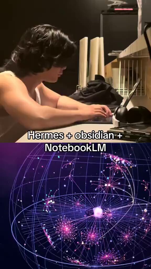 介绍Hermes+Obsidian+NotebookLM组合构建持续学习系统
